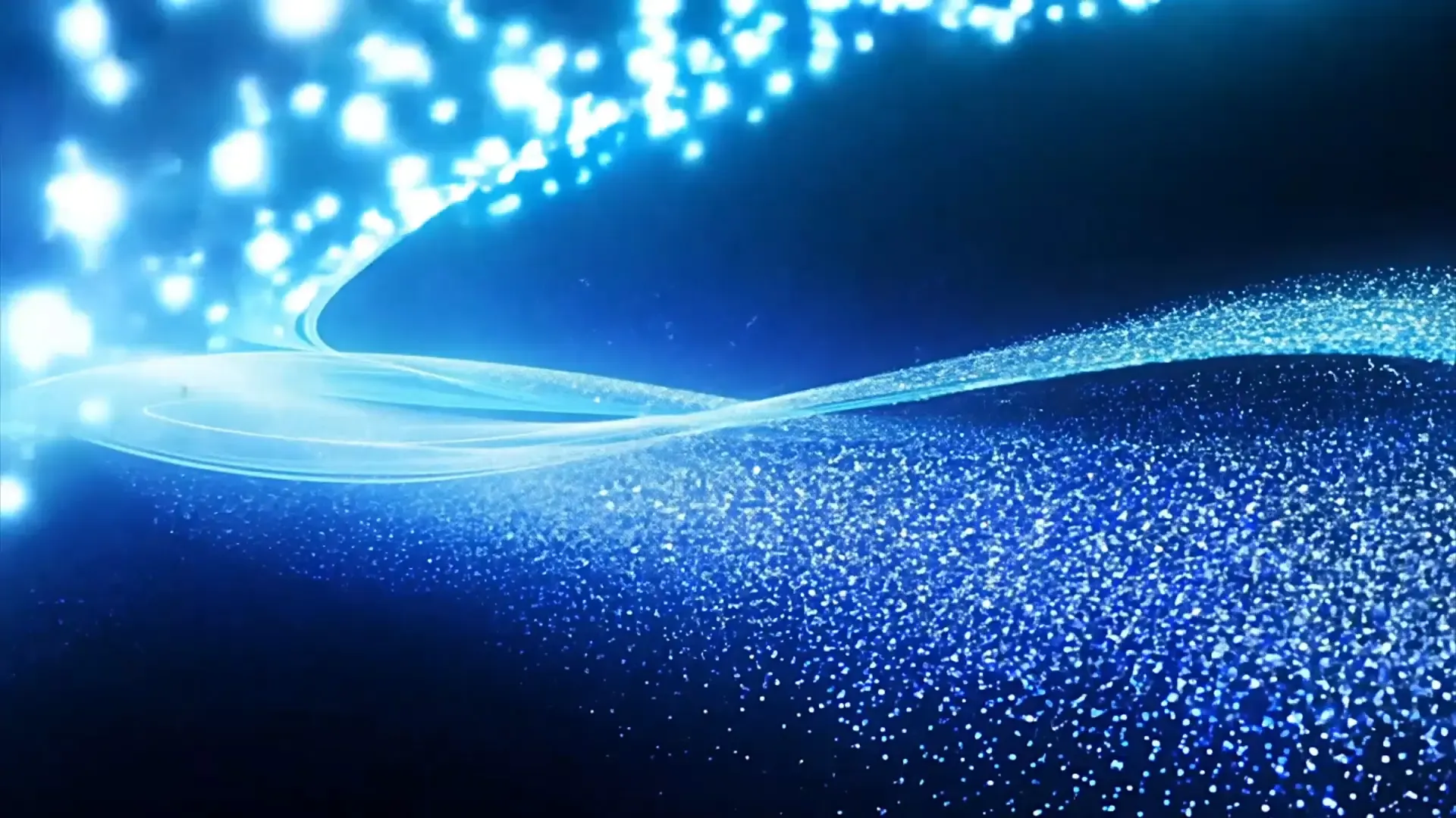 Abstract Sparkling Particle Overlay for Corporate Title Animation